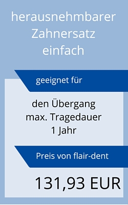 Herausnehmbarer zahnersatz kosten